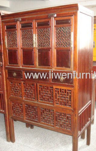 Chinese Antique Dish Cabinet 