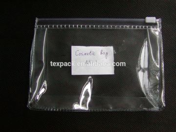 clear vinyl pvc ziplock makeup bags for cosmetic