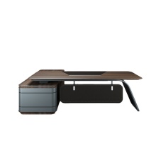 Modern MDF Wood L Shape CEO Executive Office Desk