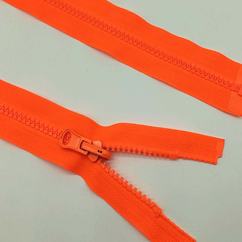 Polyester zipper for garment