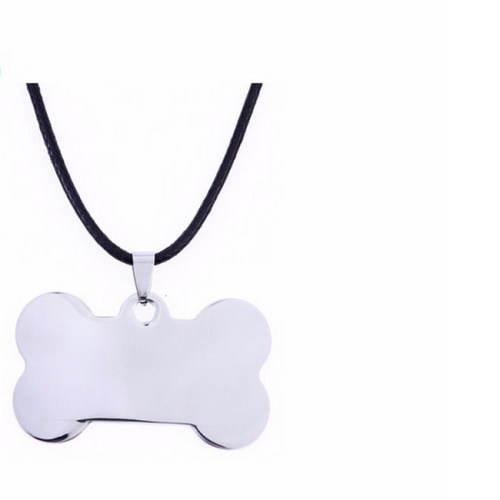 Custom Metal Logo Blank Bone-shape Dog Tag