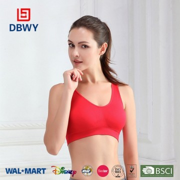 best selling lycra material sport sexy bra in hot sale