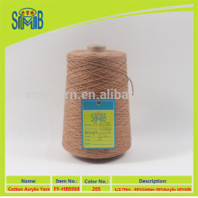 China OEKO TEX factory hot sale silk-cotton blended cone yarn for knitting
