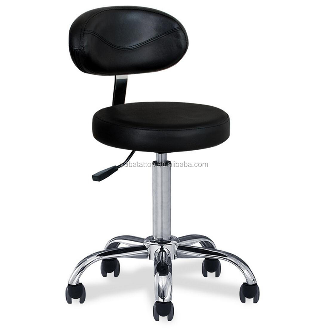 Hydraulic Adjustable Tattoo Salon Rolling Stool Chair Massage Spa Swivel Opt