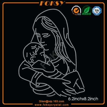 Mom and Baby hot fix rhinestone patterns