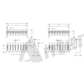 AW3964S-XP-XN 3,96 mm 180 ° Negatieve Wafer Connector-serie