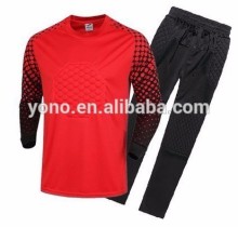 2017 top quality youth dri-fit goalkeeper clothing soccer jerseys wholesale