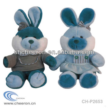 Long ears plush couple rabbit toys