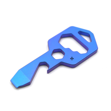 EDC Titanium Key Multi-tool With Pry Bar Spanner