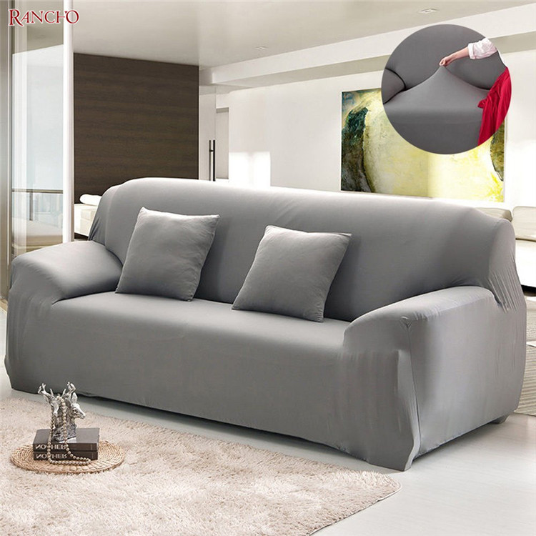 Anpassad storlek ny design vattentät stretch tyg polyester spandex soffa omslag