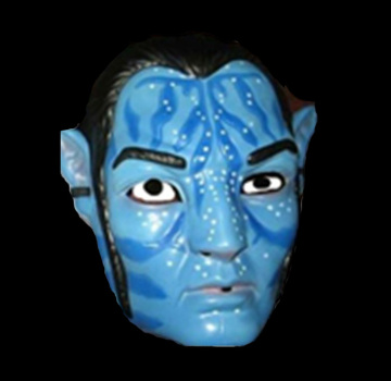 blue head mask
