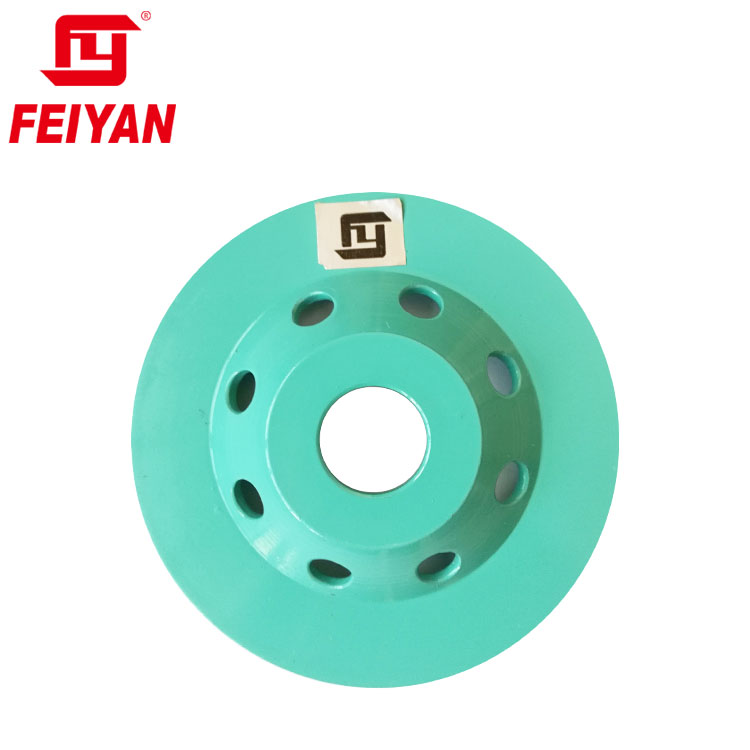 Turbo Type Single Row Diamond Cup Wheel Granite Grinding Abrasive China FEIYAN Diamond Tools Supplier