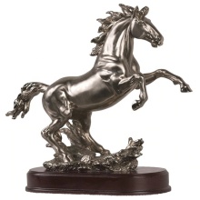 Small size artwork bronze rearing horse for home  office