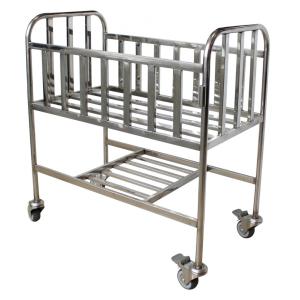Hospital Movable Two Layes Pediatric Baby Cot