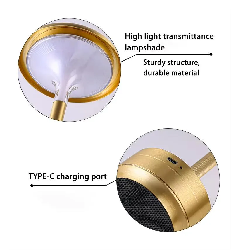 Modern Touch-Control Ambient Lamp for Cafes and Restaurants