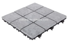 Foshan factory outdoor flooring DIY interlocking mosaic travertine tile