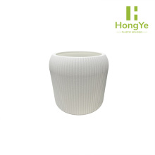 Elegant Small Vertical Pot with Striped Design