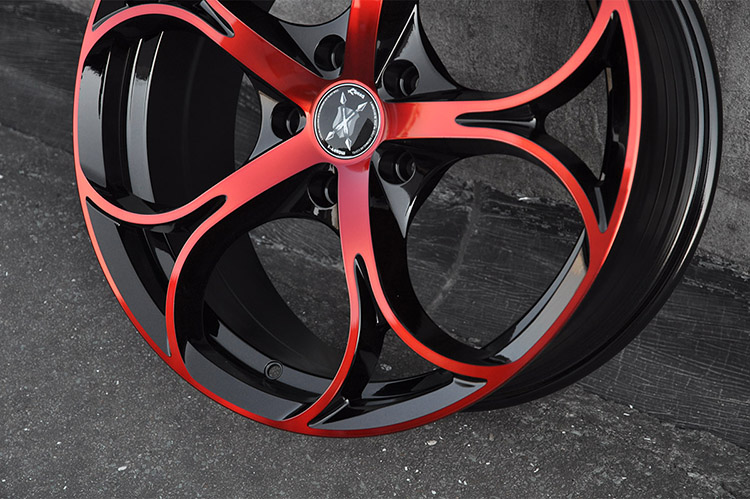 Long operation life good quality red casting rims alloy wheels 17 18 inch for cars