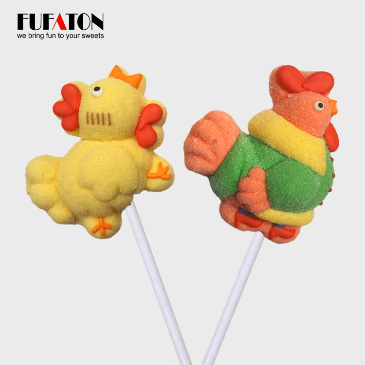 Factory direct sale decorated Cartoon insect shaped lollipop candy