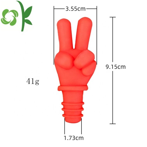 Högkvalitativ vinpropp i silikonfingerform