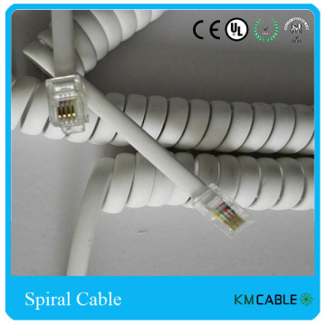 Shanghai produced RJ 45 spiral cable