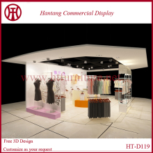 MDF High Quality MDF Clothes Stand Kiosk