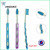 S512 wave shape handle flat bristles nylon adult toothbrush