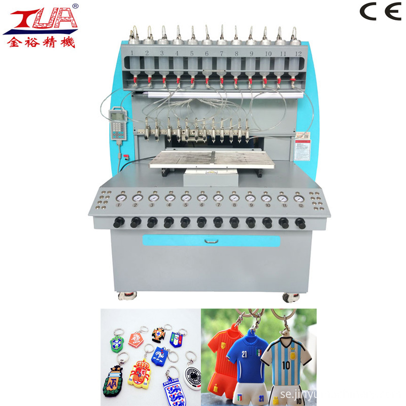 World Cup Pvc Rubber Keychains Dispensing Machine