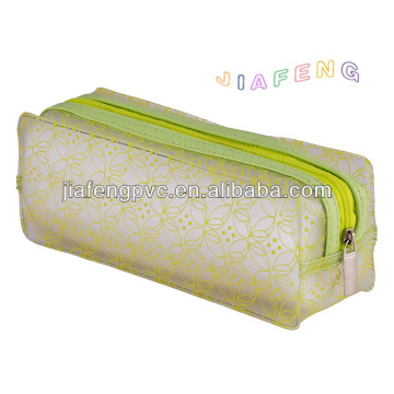 Heat Sealed PVC Pencil Bag with Sewed Zipper