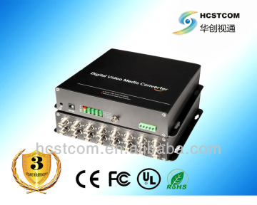 16 ch digital video fiber optic transmitter and receiver