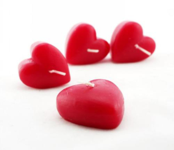 Valentine Heart Shape Bean Candle