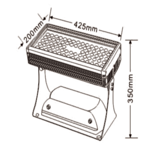 LED flood light for stage lighting