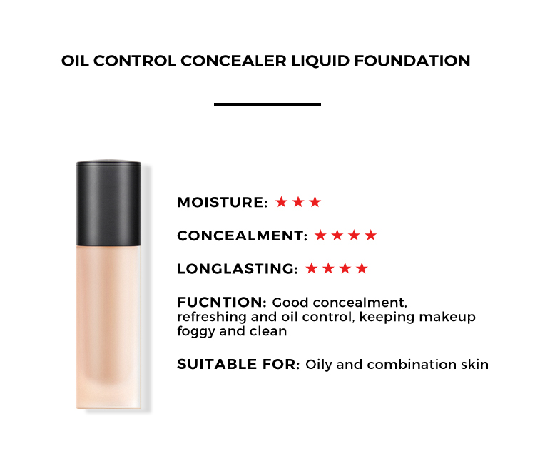 Concealer Longlasting Vegan Liquid Makeup Foundation