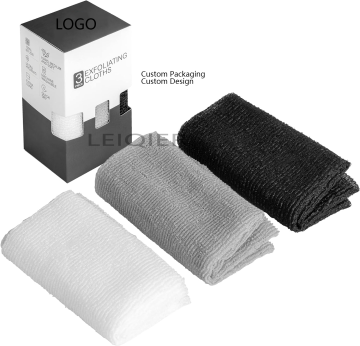 Nylon Body Scrub Cloth: Custom Logo Exfoliating Body Washcloth for Men & Women