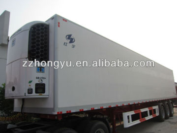 30t large refrigerated semitrailer,large refrigerator van truck,Thermo king units refrigerator truck