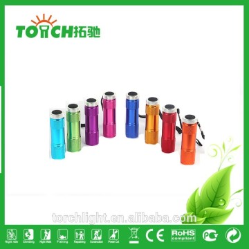 9 LEDs Ultra Bright Flashlight for promotion gift Premium Gift