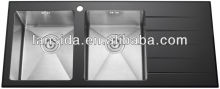 NEW toughened glass stainless steel kitchen sinks