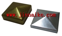 wood fence post cap, self color /galvanized post caps