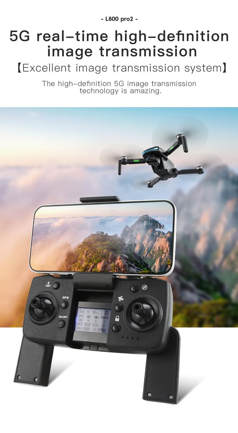 L800 PRO2 360 Laser Obstacle Avoidance Three Axis Gimbal Brushless GPS HD Aerial Photography Folding Quadcopter