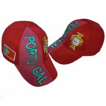 Portugal 3d Embroidery Football Fans Outdoor Cap Headwear