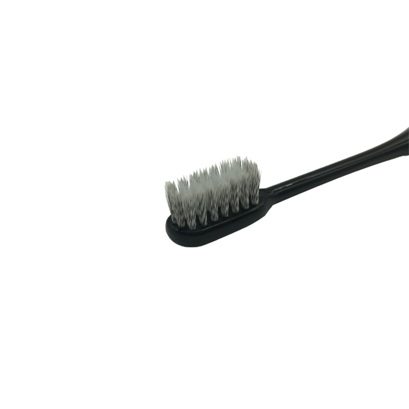 Bamboo Charcoal Sharp Tip Bristles Black Toothbrush Adult