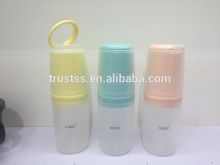 2015 new design double wall plastic bottle fashionallady cup office mug bachelor mugstraight mug