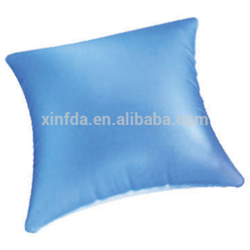 High quality square shape pvc inflatable beach pillow inflatable travel body pillow