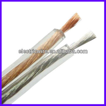 2013 New Transparent Flat Speaker Audio Cable Wire