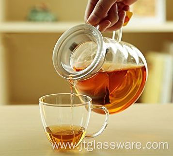 Glass Milk Carafe Juice Beverage Jug