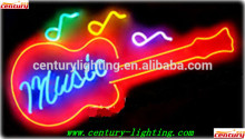 music guitar neon light