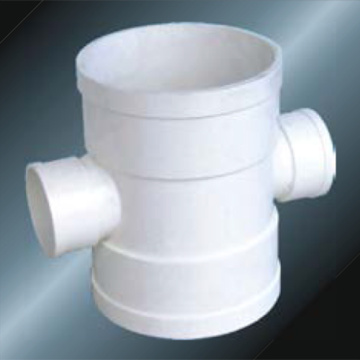 Bs5255/4514 Drainage Upvc Reducing Cross Grey Color