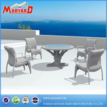 rattan table and 4chairs rattan wicker coffee table with glass top