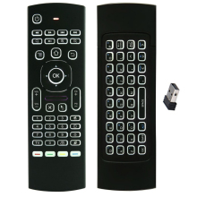 2020 Mini AirMouse MX3 Backlit Air Mouse 2.4g Wireless Keyboard Mouse Manufacturer Somatosensory Remote Control Air Mouse