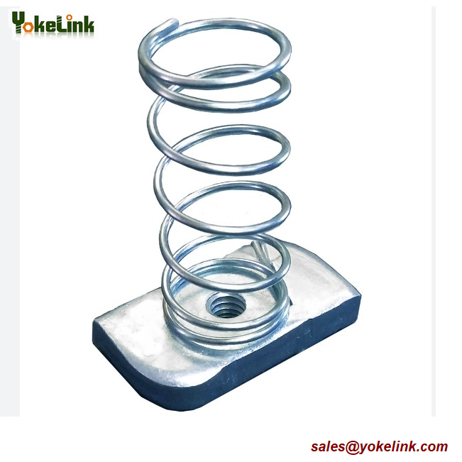 TUERCA CON RESORT ZINCADO GALVANIZADO